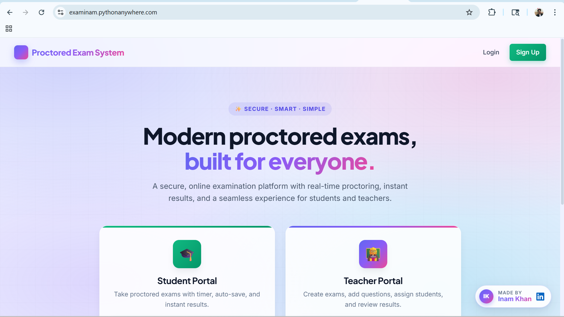 AI-Powered Online Exam Platform